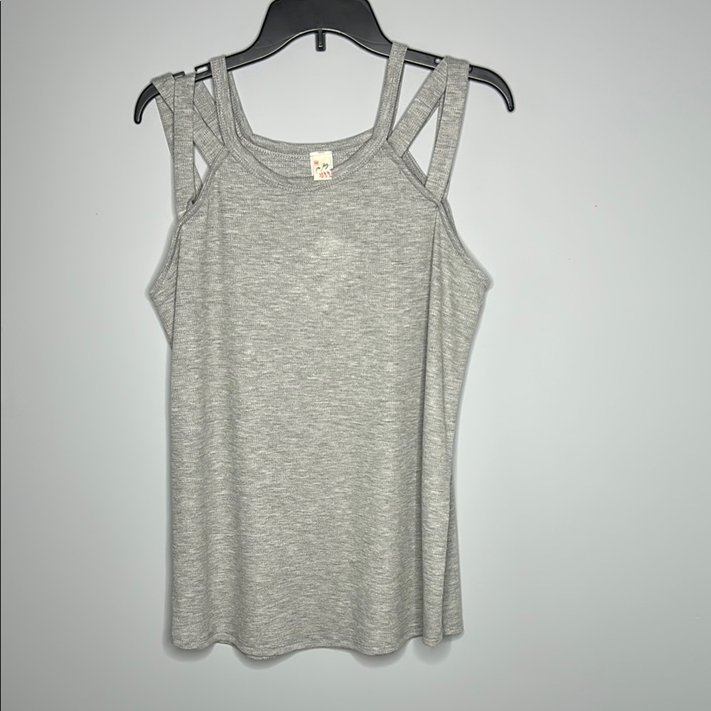 7th Ray Gray Tank Top Large
